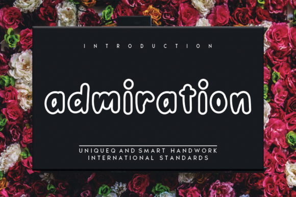 Admiration Font for Eye-Catching Brand Content