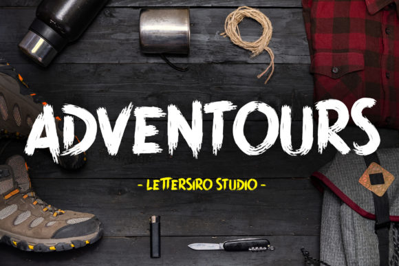 Adventours: A Bold Display Font for Dynamic Campaigns