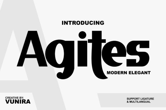 Agites: A Bold Display Font for Eye-Catching Campaigns