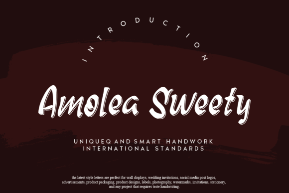 Amolea Sweety: A Font That Elevates Brand Identity