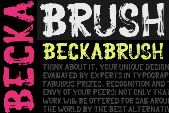 Becka Brush: A Bold Display Font for Creative Campaigns