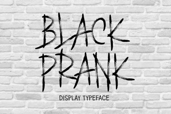 Black Prank Font for a Playful Editorial Touch