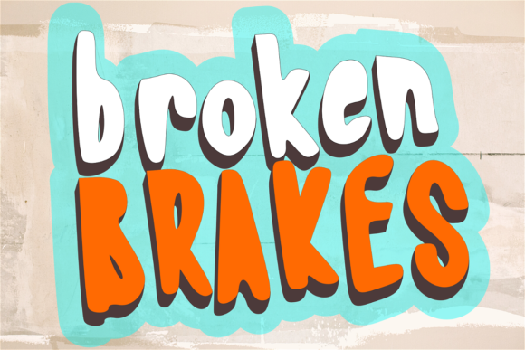 Broken Brakes Font for Web Design Projects