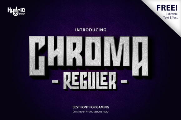 Chroma Display Font for Handmade Creations