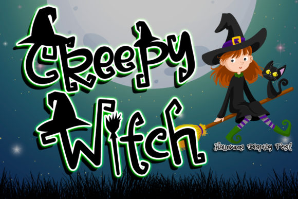 Creepy Witch Font for Handmade Creations