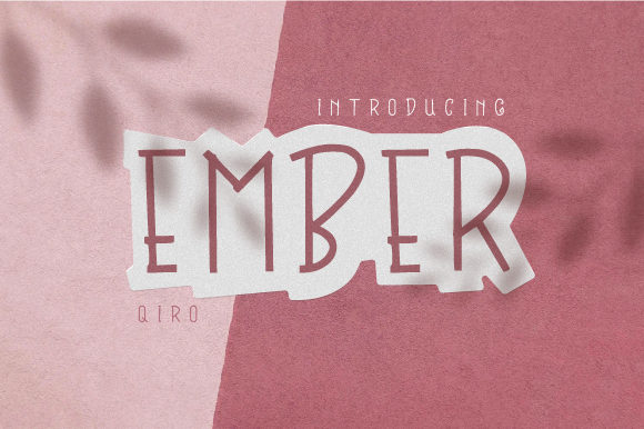Ember: A Warm Display Font for Editorial Design