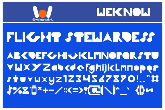 Flight Stewardess Font for Bold Web Design