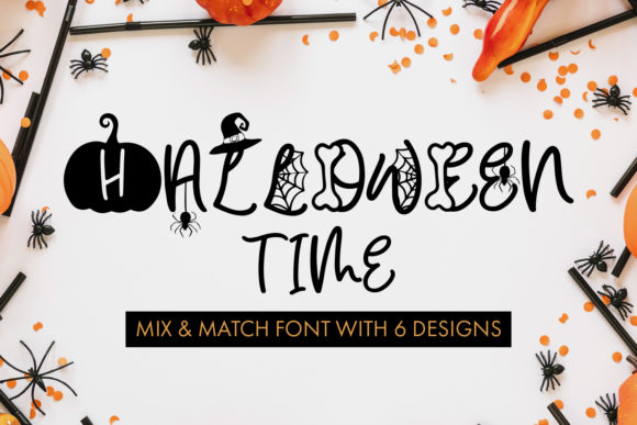 Halloween Time Font for Editorial Design