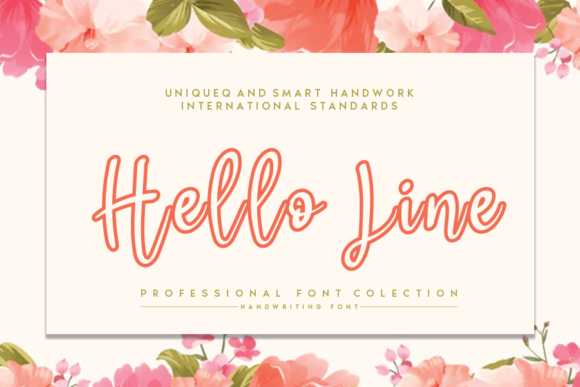 Hello Line: A Flowing Display Font for Digital Creativity