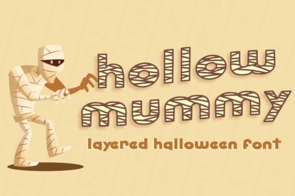 Hollow Mummy: A Bold Display Font for Branding Projects