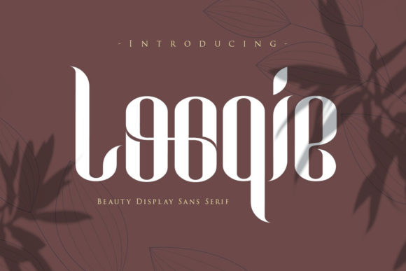 Looqie: A Stylish Display Font for Editorial Design