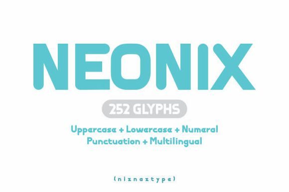Neonix: A Bold Display Font for Modern Editorial Design