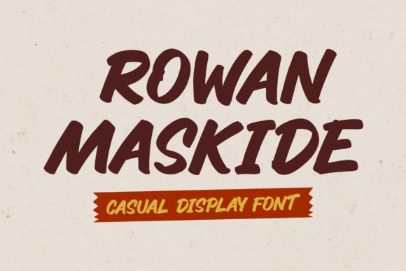 Rowan Maskide: A Chunky Display Font for Editorial Creativity
