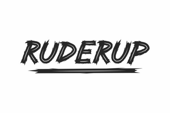 Ruderup: A Bold Display Font for Editorial Creativity