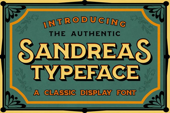 Sandreas Font for Professional Branding and Design