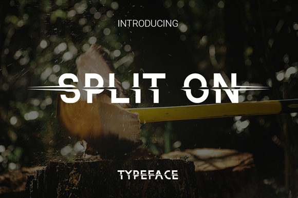 Split On: A Unique Display Font for Bold Branding