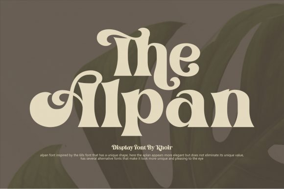 The Alpan: A Bold Display Font for Modern Branding