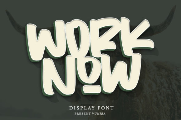Worknow: A Bold Display Font for Modern Campaigns